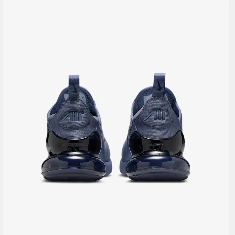 Women's Bling Nike Air Max 270 Navy Blue Sneakers made with Swarovski Crystals